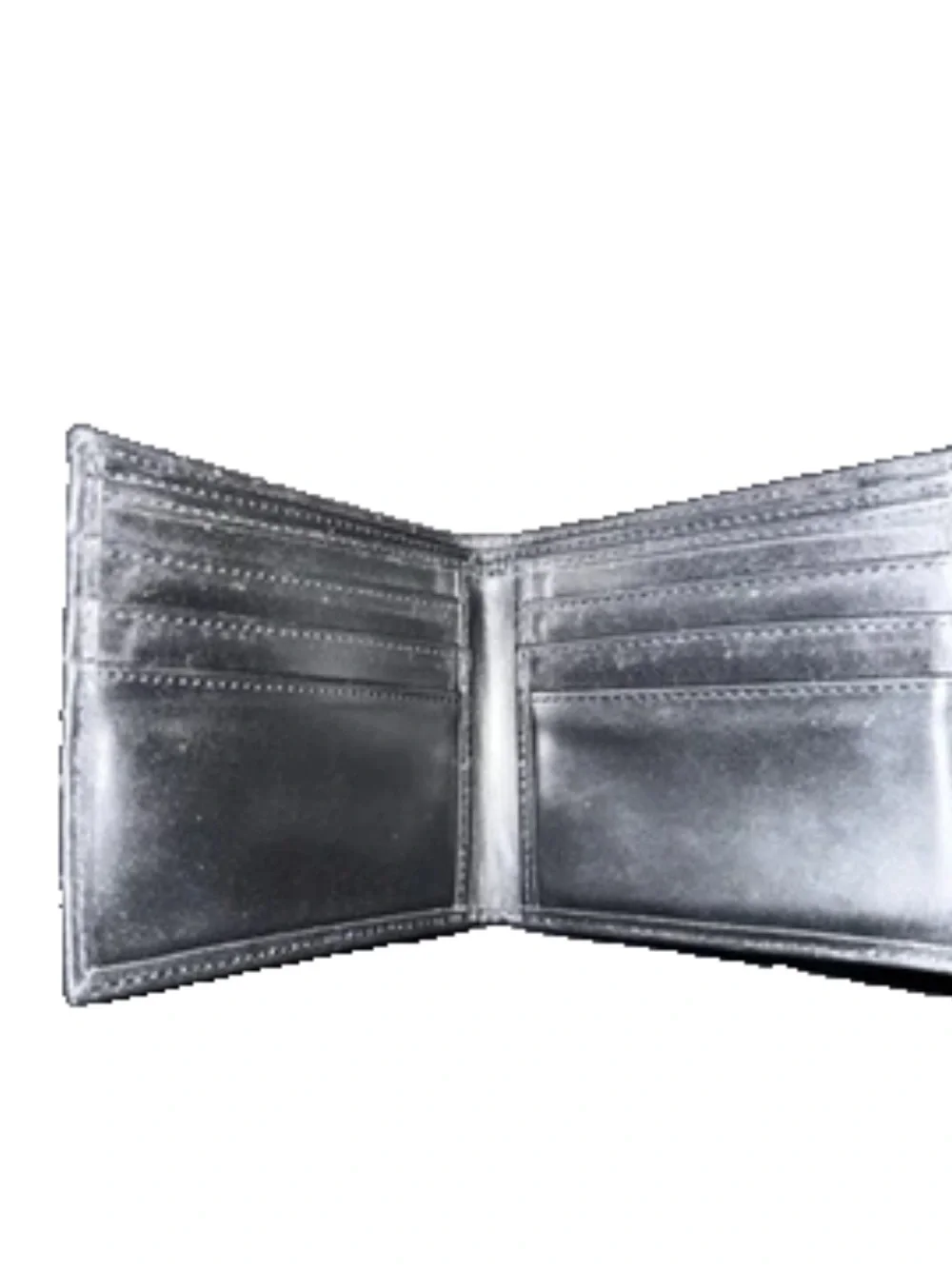 Armani Exchange Black Leather Wallet with Branded Strap